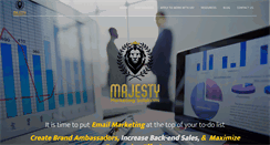 Desktop Screenshot of majestymarketingsolutions.com